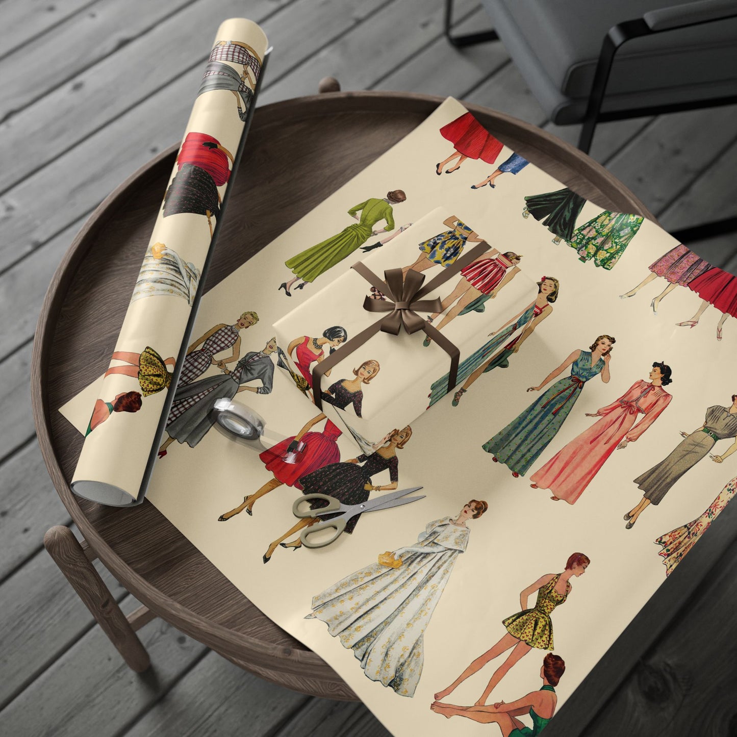 BGV Patterns Wrapping Paper - Vintage Cream