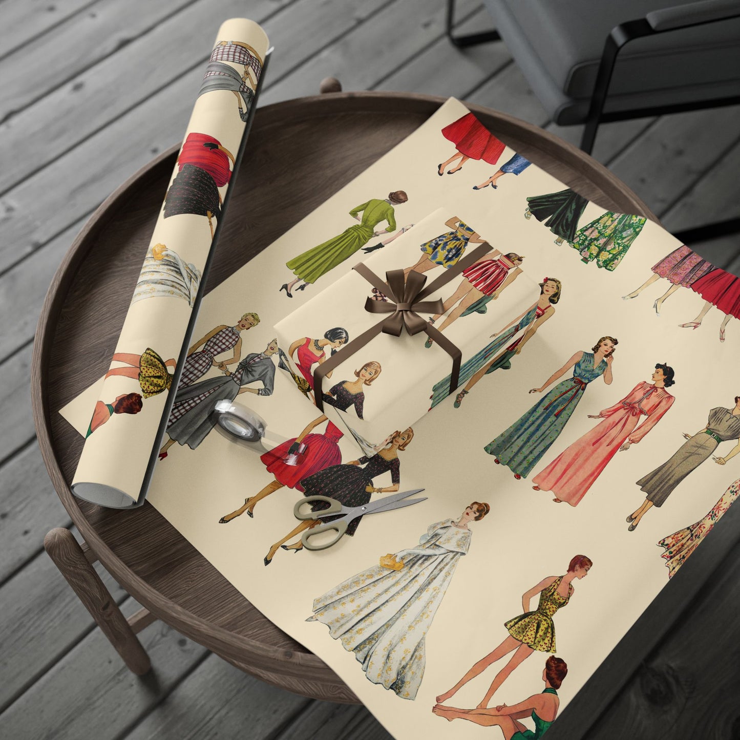 BGV Patterns Wrapping Paper - Vintage Cream