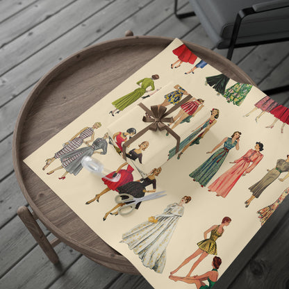BGV Patterns Wrapping Paper - Vintage Cream