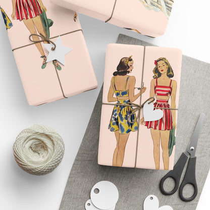 BGV Patterns Wrapping Paper - Vintage Peach