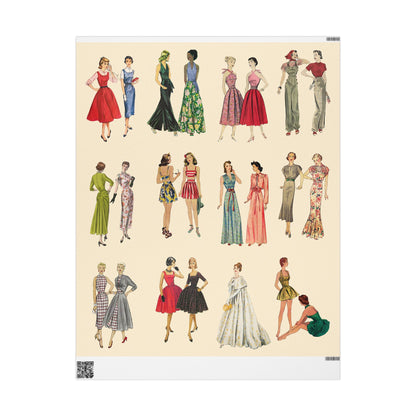 BGV Patterns Wrapping Paper - Vintage Cream