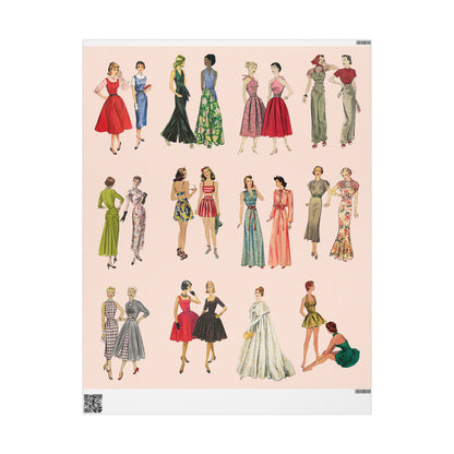 BGV Patterns Wrapping Paper - Vintage Peach