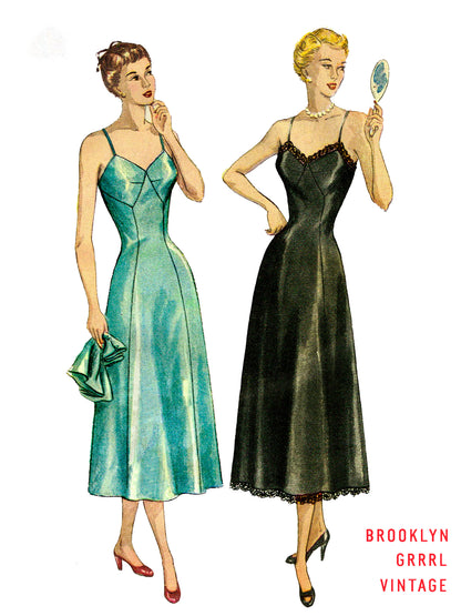 1940s The Silver Moon Intimates Set / PDF Pattern
