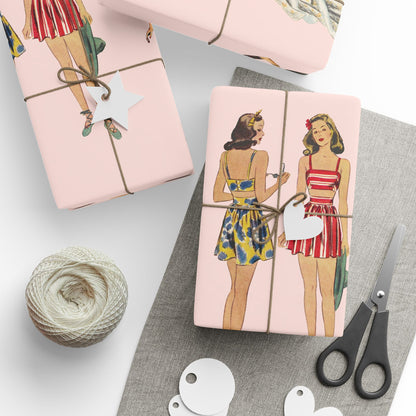 BGV Patterns Wrapping Paper - Vintage Pink