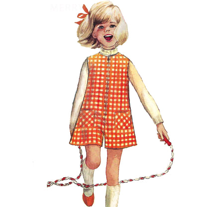 Paper Pattern - 60s Child's Romper or Playsuit / Child 10