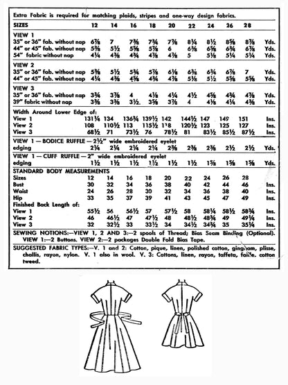 1950's The Sunrise Sweetheart Housecoat / PDF Pattern