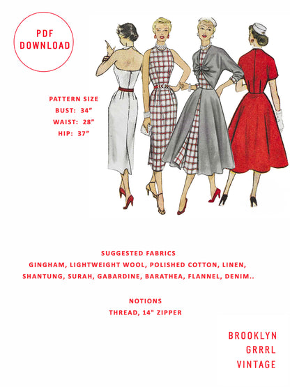 1950s The Marilyn Starlet Ensemble / PDF Pattern