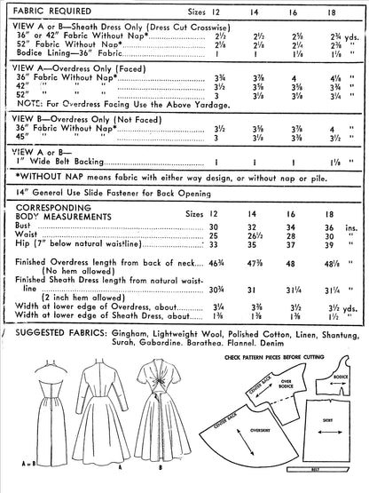1950s The Marilyn Starlet Ensemble / PDF Pattern