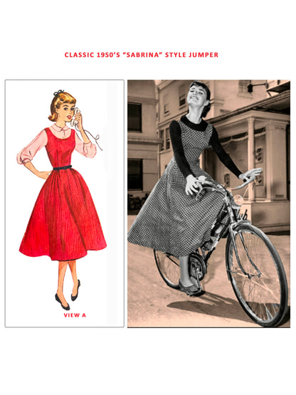 PDF Pattern - 1950's Jumper with Blouse / Bust 34