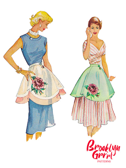 PDF Pattern - 1950s Scalloped Apron