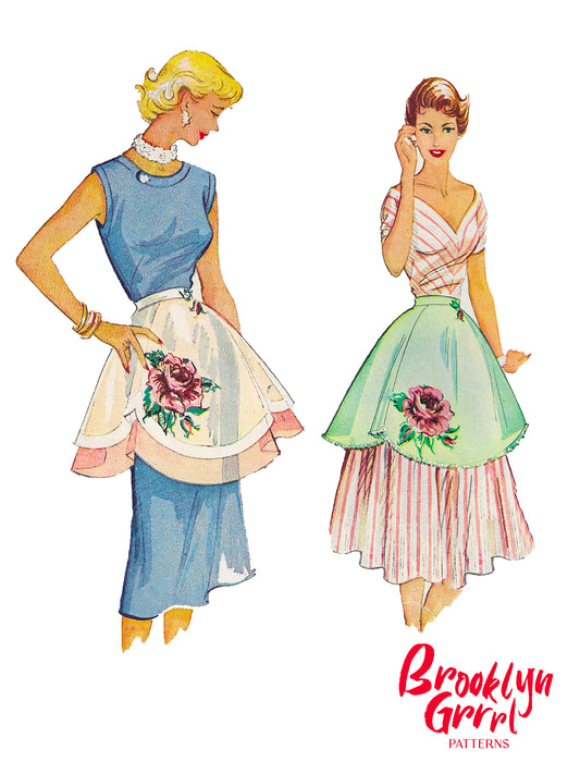 PDF Pattern - 1950s Scalloped Apron