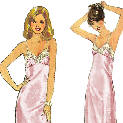 PDF Pattern - 1970s Full and Half Slips / MULTIPLE SIZES