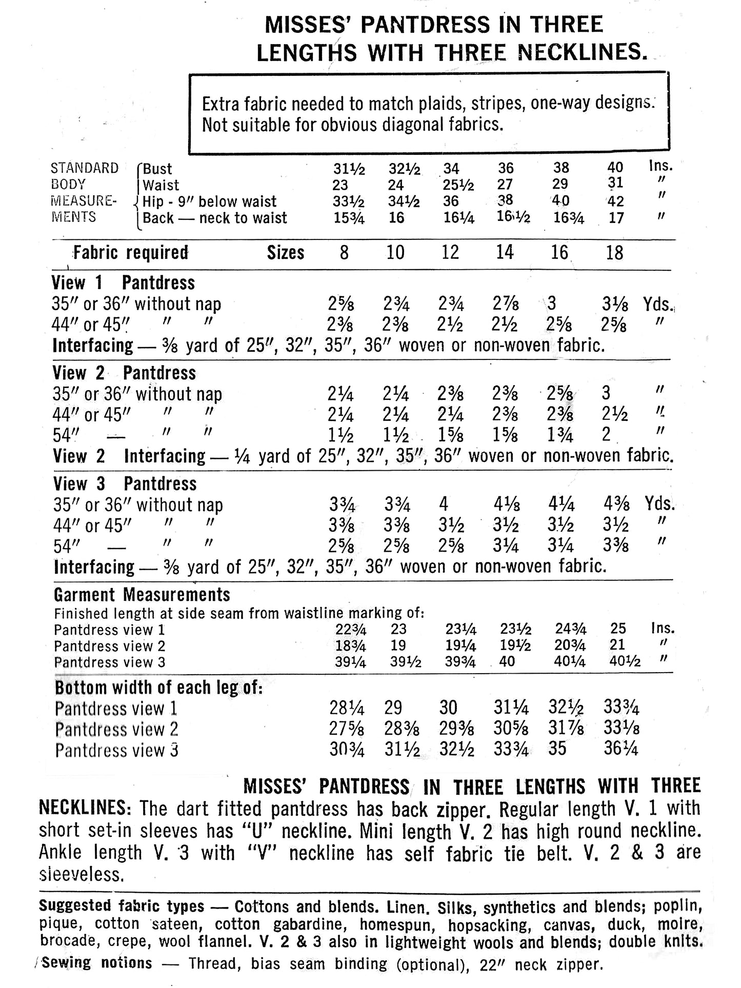 PAPER Pattern - 1970s Jumpsuit and Rompers / Bust 38