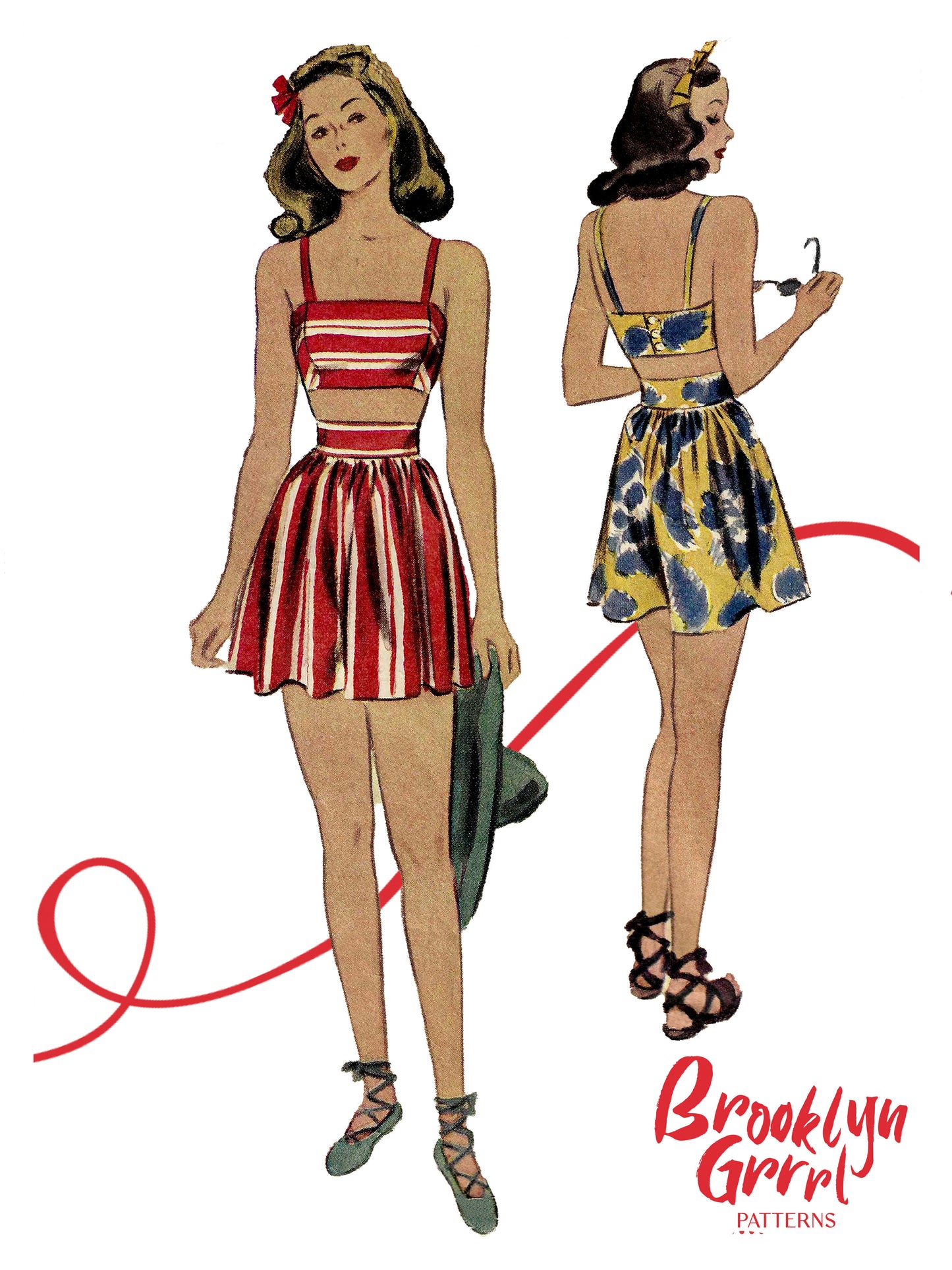 1940s 'The Esther Williams Bathing Suit' / Paper Pattern