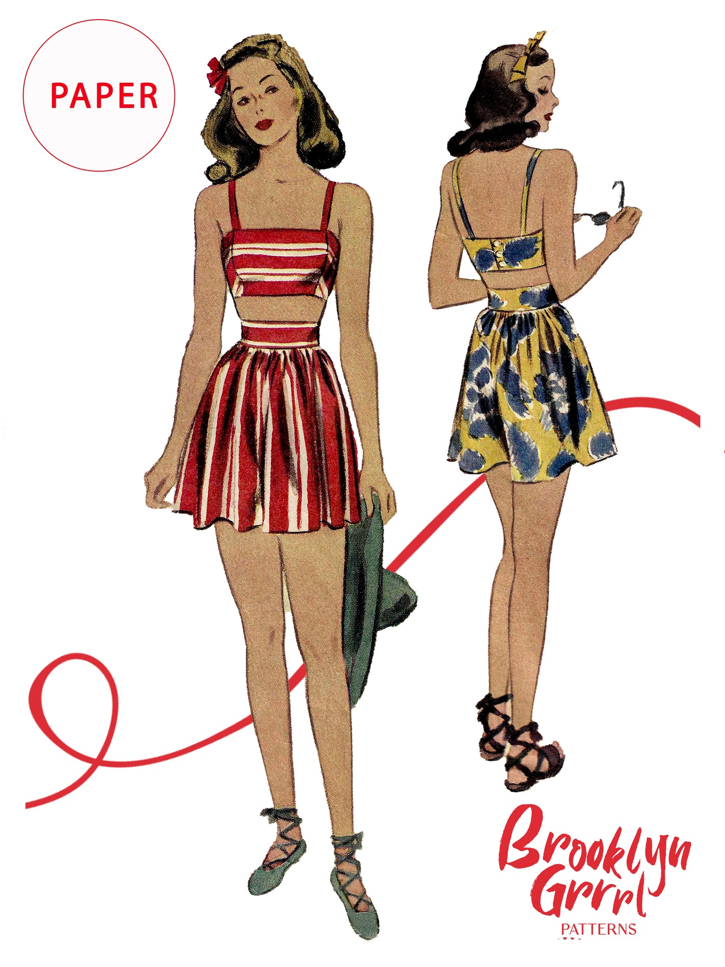 1940s 'The Esther Williams Bathing Suit' / Paper Pattern