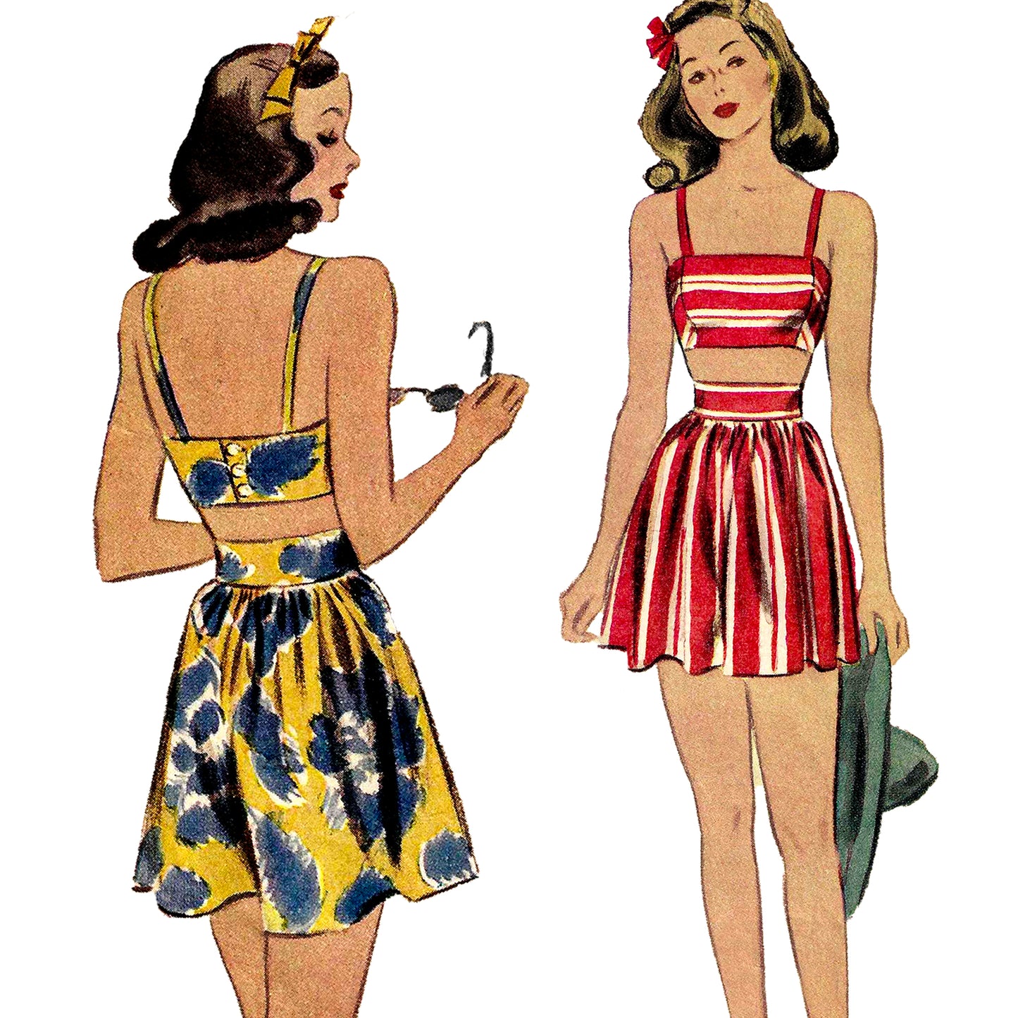 1940s 'The Esther Williams Bathing Suit' / PDF Pattern
