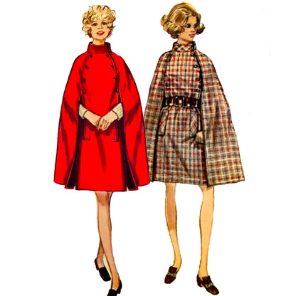 PAPER Pattern - 1960s Cape  / Bust 38