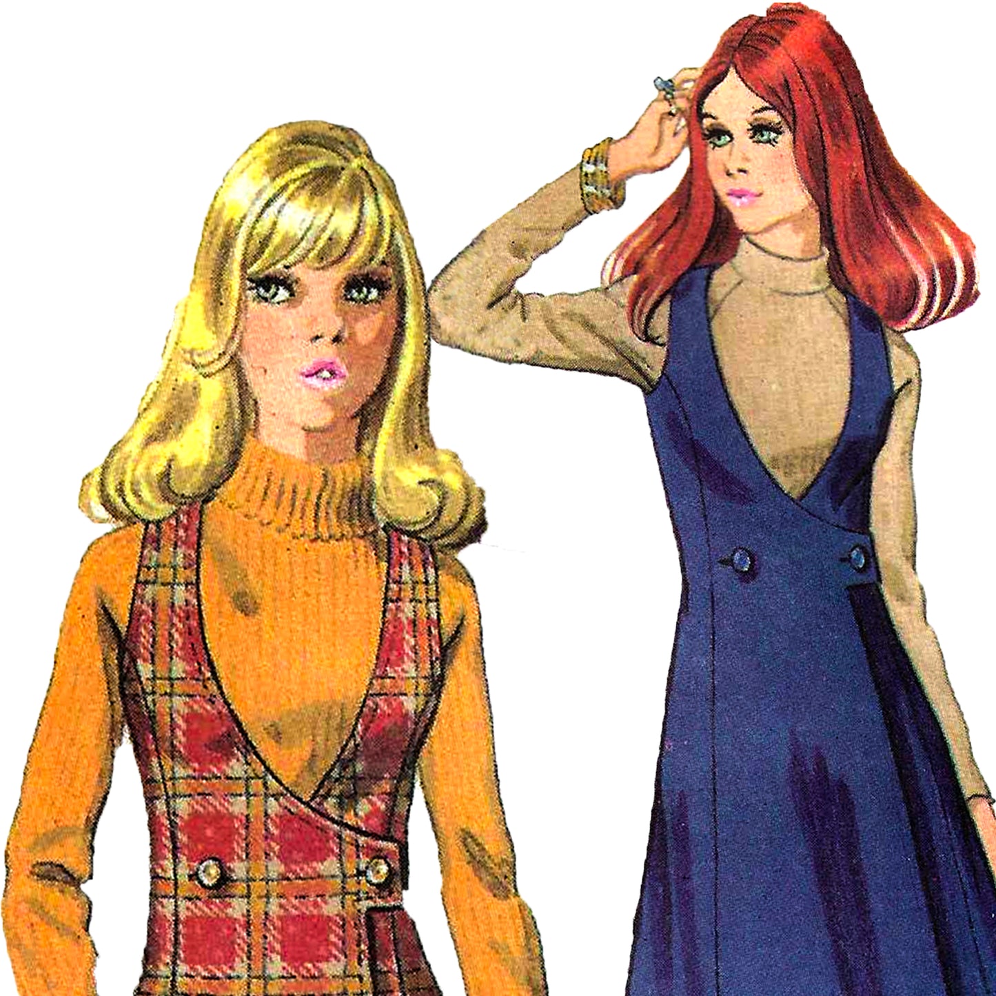 PAPER Pattern 1970s Jumper and Blouse / Bust 34