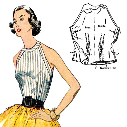 PAPER Pattern - 1950s Elegant Tops  / Bust 30