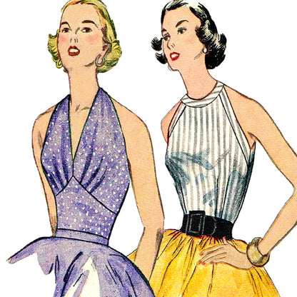 PAPER Pattern - 1950s Elegant Tops  / Bust 30