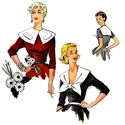 1950's B. Altman Girl Collars / One Size / PAPER Pattern