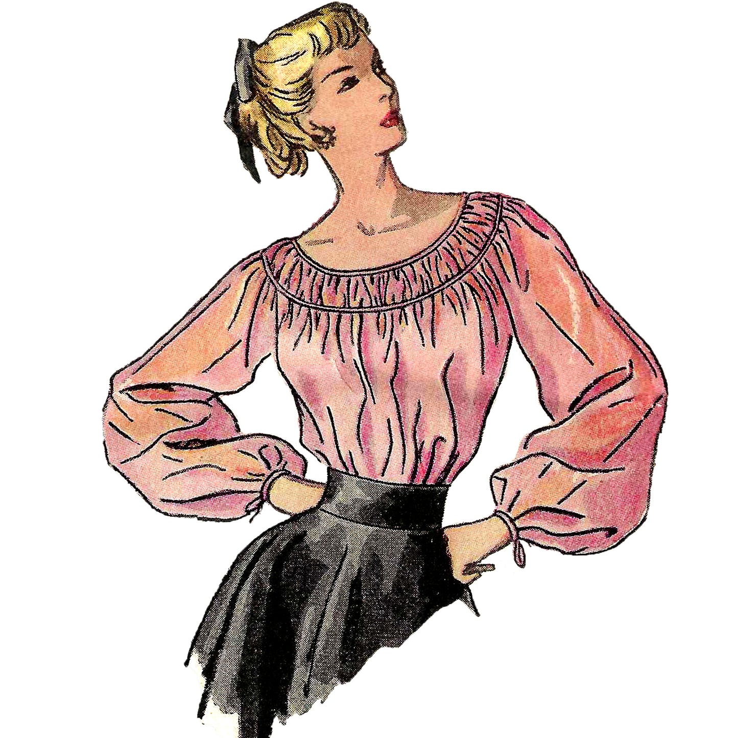 1940s Blouse / Digital Pattern