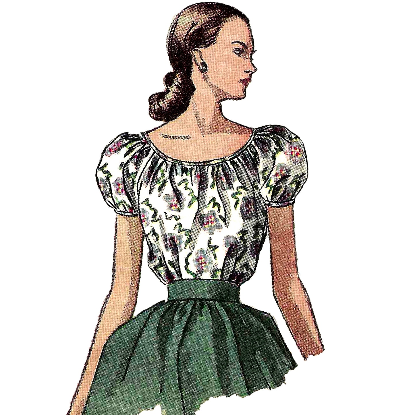 1940s Blouse / Digital Pattern