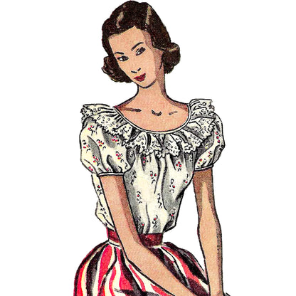 1940s Blouse / Digital Pattern