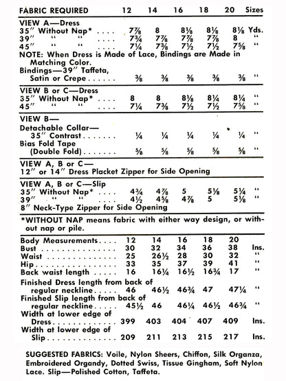 PAPER Pattern - 1950s Dress with Double Circle Skirt  / Bust 32