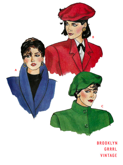 PDF Pattern - Two Berets and Headband / S-M-L