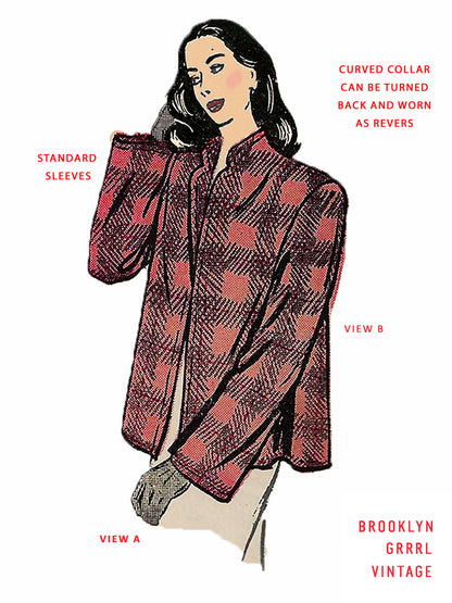 PAPER Pattern - 1940s Swing Jacket / Bust 38