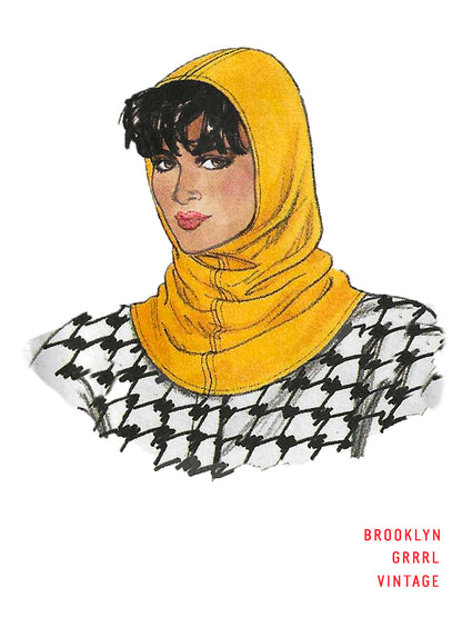 PDF Pattern - 1980s Balaclava / Hood / One Size