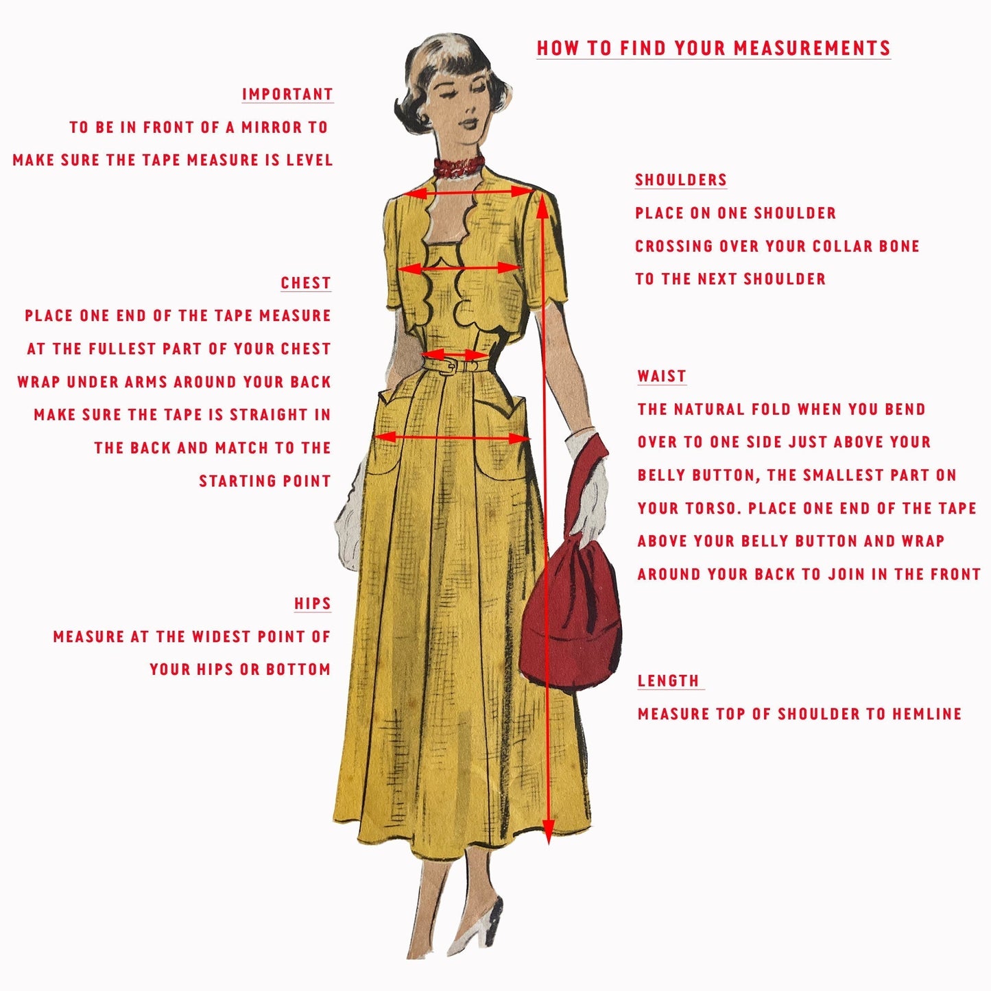 PDF Pattern - 1970s Dress in Three Styles / Multiple Sizes