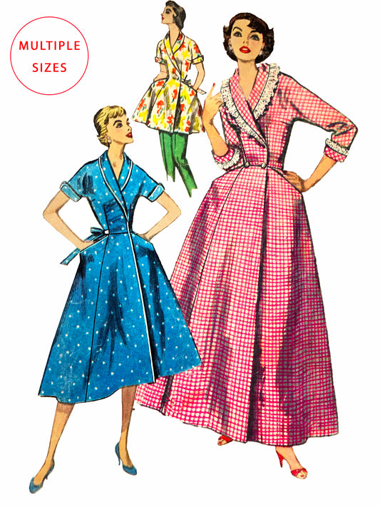 1950's The Sunrise Sweetheart Housecoat / PDF Pattern