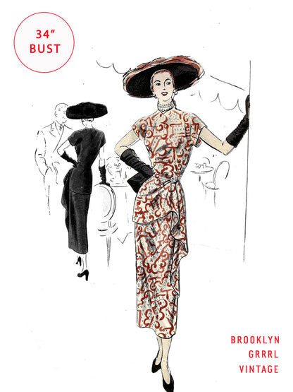 1940s The Fifth Avenue Dress / PDF Pattern
