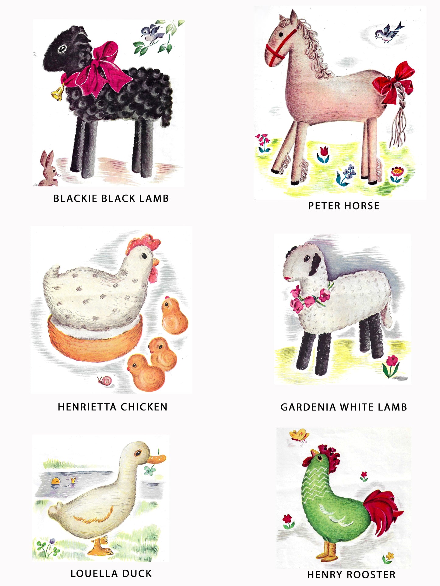 1943 Crochet Your Victory Barnyard - Crochet Patterns for Barnyard Animals