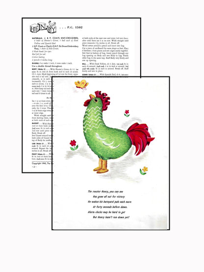 1943 Crochet Your Victory Barnyard - Crochet Patterns for Barnyard Animals