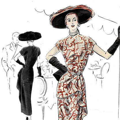 PAPER Pattern 1940s Tunic Dress / Bust 34