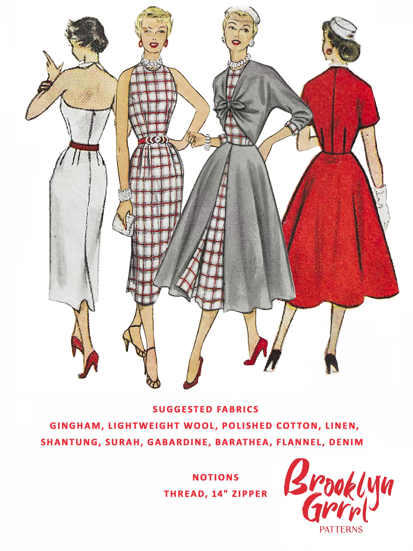 1950s The Marilyn Starlet Ensemble / Digital Pattern