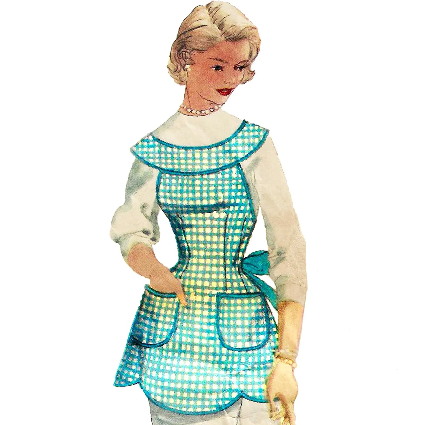 1950s The Pin-Up Pantry Apron Trio (Paper Pattern)